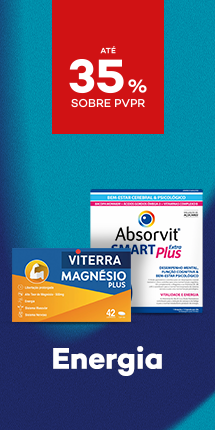 Suplementos de Energia com destaque promocional de  at&eacute; 35% sobre pre&ccedil;o de Venda ao P&uacute;blico Recomendado